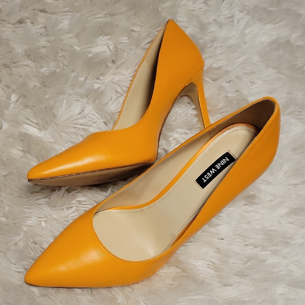 Nine West Women's Bold Yellow Heels
